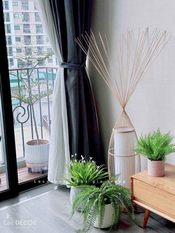 Chậu lan trắng để bàn LanDecor  (50cm ) - CC602