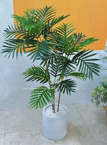 Cây dừa cảnh hiện đại trang trí nhà đẹp LanDecor (115cm) - LC2959