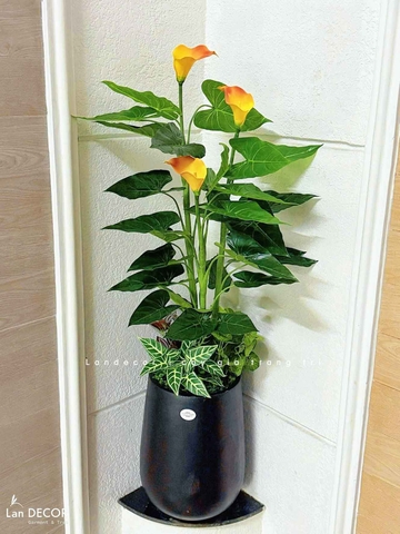 Cây hoa rum cây cảnh trang trí Lan Decor (125cm) - LC2646