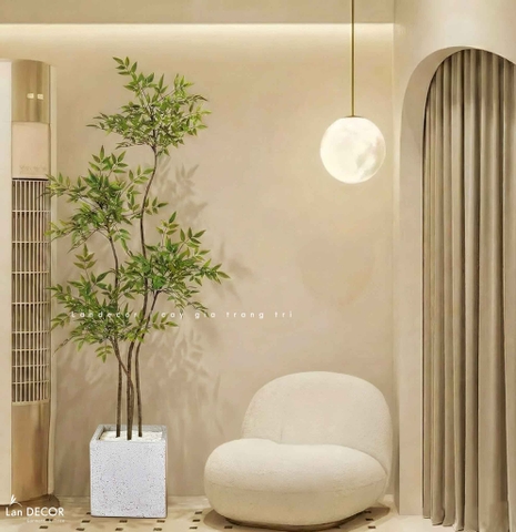 Nam Thiên Trúc Decor- Cây Nam Thiên Trúc Giả Trang Trí Nhà Đẹp (150cm)- LC3047-4 thân