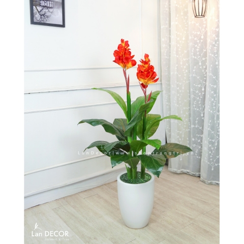 CÂY TÀI LỘC HOA TRANG TRÍ ĐẸP LAN DECOR - LC1802