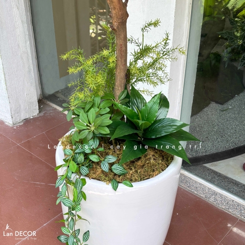 Cây Giả - Cây Bồ Công Anh Giả Decor Tiểu Cảnh Xanh (200cm)- CC1387