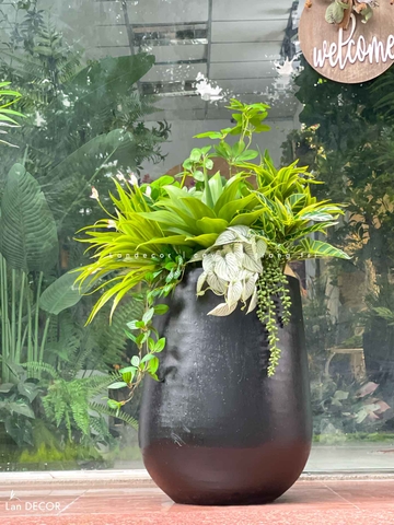 Tiểu Cảnh Giả Trang Trí- Chậu Cây Tiểu Cảnh Thiết Kế Độc Đáo (cao 90cm, tán 60cm)- CC1124