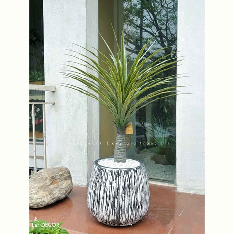 Cây Giả - Chậu Cây Yucca Giả Trang Trí (85cm)- LC3356