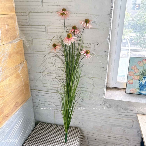 Hoa Cúc Mỹ Giả- Cành Hoa Cúc Mỹ Giả Decor Kệ Sắt, Thiết Kế Tiểu Cảnh Rêu Hoa Ấn Tượng- CC1084