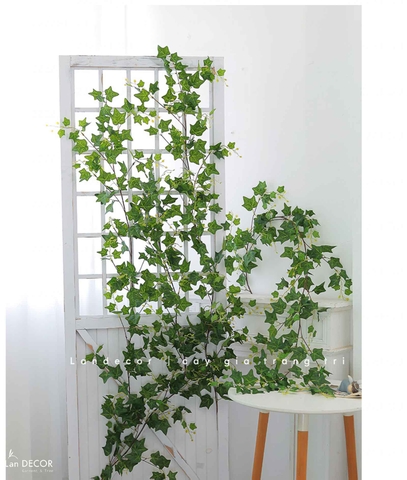 Cành Giả Trang Trí- Dây Thường Xuân Giả Leo Rủ Tự Nhiên (170cm)- HC1322
