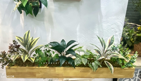 Bồn Cây Giả- Bồn Cây Giả Trang Trí Cửa Hiệu, Decor Không Gian Xanh - BC280