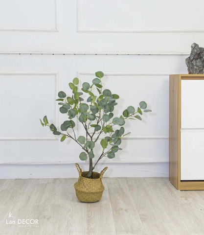 Cây bạch đàn lá tròn phong cách Bắc âu LanDecor (85cm) - LC3049