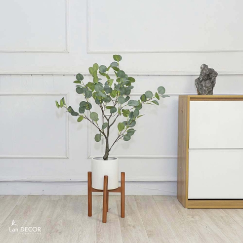 Cây bạch đàn lá tròn phong cách Bắc âu LanDecor (85cm) - LC3049