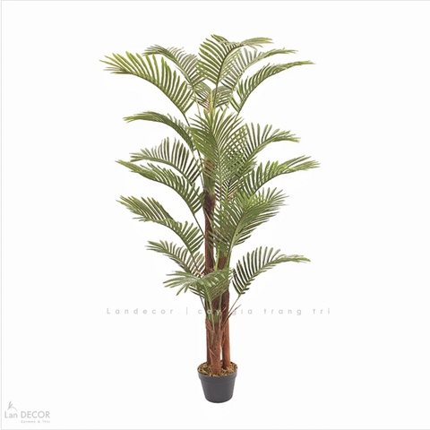 Dừa Cảnh Giả - Cây Dừa Giả Trang Trí Văn Phòng Tạo Điểm Nhấn Tinh Tế (180cm)- LC2962