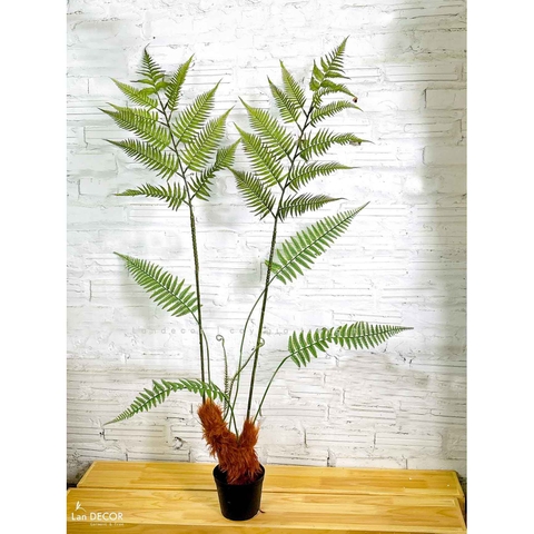Dương Xỉ Giả- Dương Xỉ Culi Tiểu Cảnh Cây Giả Decor Quán Cafe (140cm)- CC1121