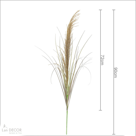 Cành Lá Giả - Cành Bông Lúa Mạch Giả Decor (90cm)- HC1423