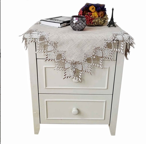 Tấm lót ren trang trí kệ tủ, bàn tiệc, decor không gian sang trọng- TLR605