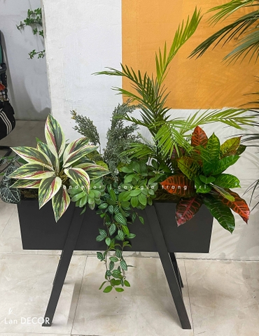 Tiểu Cảnh Cây Giả- Kệ Cây Giả Thiết Kế Không Gian Xanh Tự Nhiên (100X50X110CM) - BC276