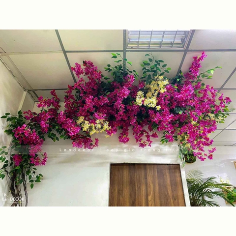 Dây Leo Giả Trang Trí- Dây Leo Hoa Giấy Giả Decor Không Gian, Thiết Kế Giàn Leo Ấn Tượng (600x120cm)- CC1332