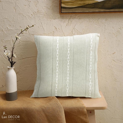 Vỏ gối họa tiết thêu sang trọng (45x45cm) - VG585