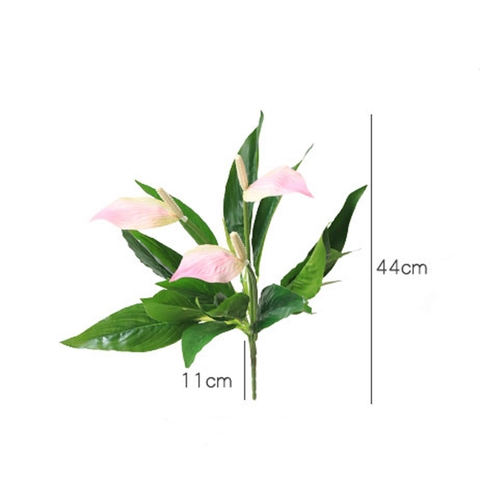 CÀNH HOA HỒNG MÔN TRANG TRÍ CẢNH QUAN (44cm)- HC1194