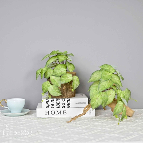 CÀNH LÁ DƯA HẤU TRANG TRÍ TIỂU CẢNH (15cm)- HC1196