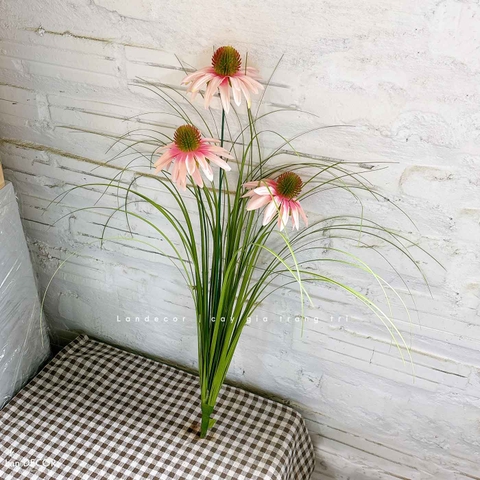 Hoa Cúc Mỹ Giả- Cành Hoa Cúc Mỹ Giả Decor Kệ Sắt, Thiết Kế Tiểu Cảnh Rêu Hoa Ấn Tượng- CC1084