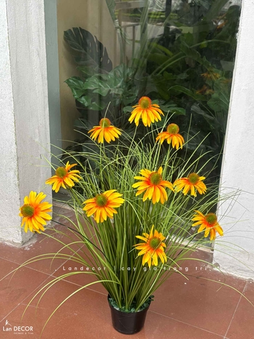 Hoa Cúc Mỹ Giả- Cành Hoa Cúc Mỹ Giả Decor Kệ Sắt, Thiết Kế Tiểu Cảnh Rêu Hoa Ấn Tượng- CC1084