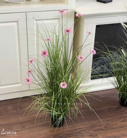 Hoa Giả Decor- Bụi Hoa Cúc Giả Trang Trí Bồn Tiểu Cảnh (cao 100cm, tán 55cm)- CC1098