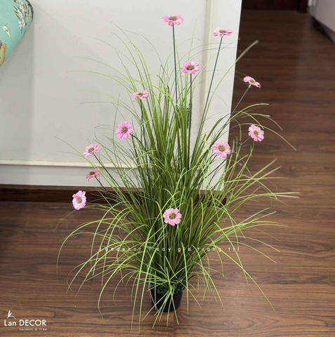 Hoa Giả Decor- Bụi Hoa Cúc Giả Trang Trí Bồn Tiểu Cảnh (cao 100cm, tán 55cm)- CC1098