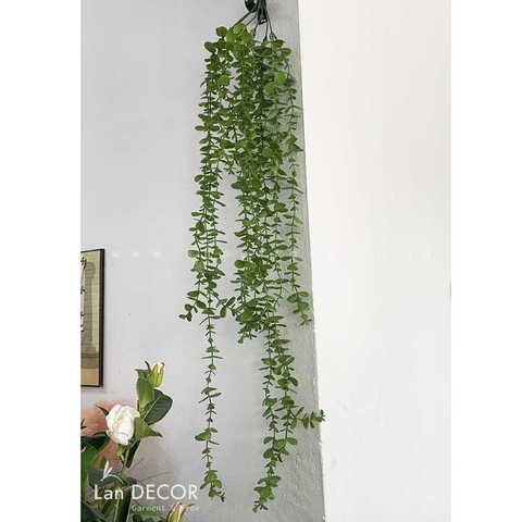 Cành lá giả - Cụm lá Tai Chuột rủ trang trí LanDecor (100cm) - HC1099