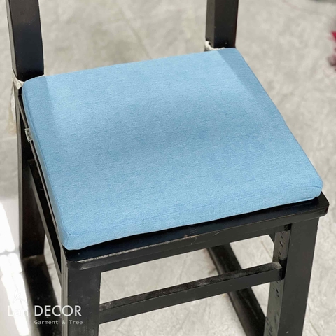 Đệm ghế vải trơn màu xanh mint đậm- ĐG410
