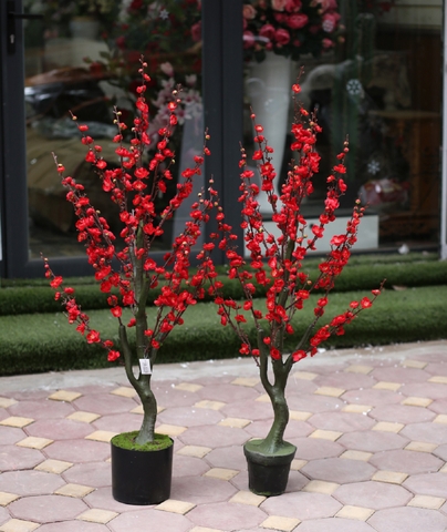 Cây đào bích trang trí nhà đẹp hiện đại (1,3m) - LC3015