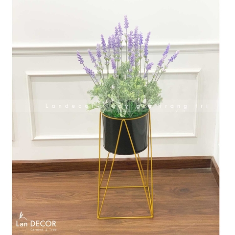 Cành hoa oải hương lá mốc trang trí (3 nhánh)-HC1083