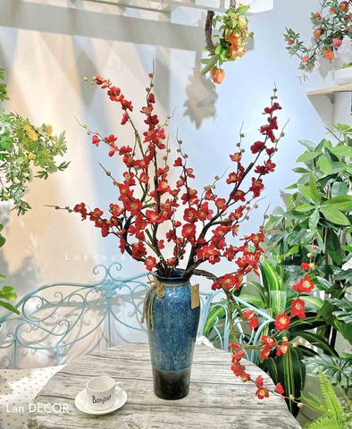 BÌNH ĐÀO ĐỎ ĐÓN TẾT TÀI LỘC- BH1206