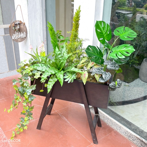 Tiểu Cảnh Cây Giả- Kệ Cây Giả Thiết Kế Không Gian Xanh Tự Nhiên (100X50X110CM) - BC276