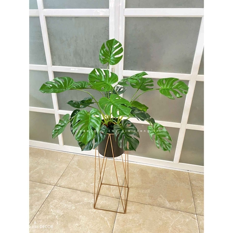 Kệ Cây Giả- Kệ Monstera Trang Trí Căn Hộ Kiểu Dáng Hiện Đại ( cao 125cm, tán 75cm)- CC472-1