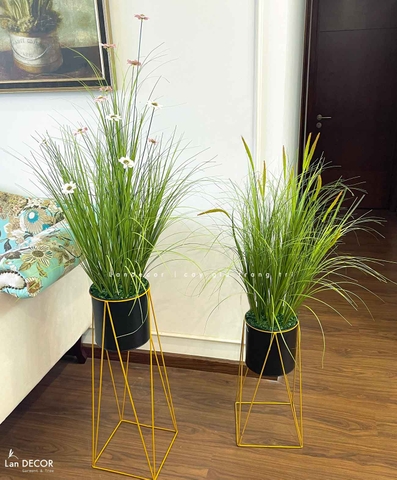Kệ Hoa Cỏ Giả- Kệ Hoa Cúc Giả Trang Trí Tạo Điểm Nhấn (cao 140cm, tán 55cm)- CC1109