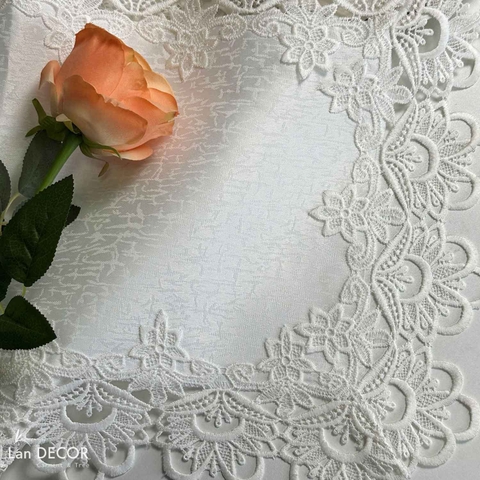 Khăn trải bàn runner ren phong cách Châu Âu - KR016