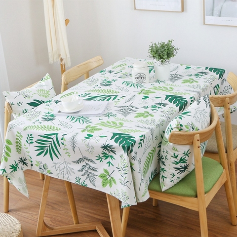 TBR263 - Khăn trải bàn runner họa tiết cỏ lá