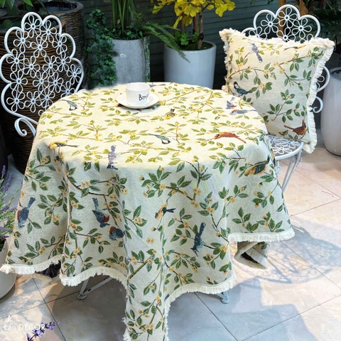 Vỏ gối tựa sofa họa tiết cổ điển, thiết kế phòng khách sang trọng - VGR593