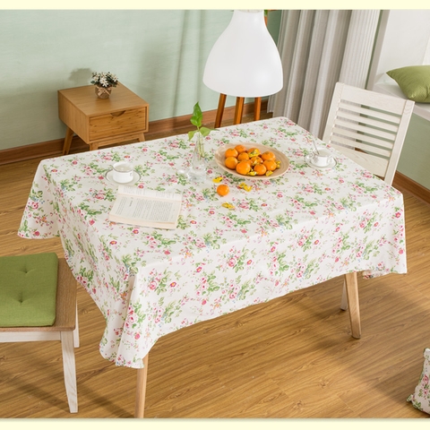 Khăn trải bàn Landecor lá hoa đỏ trang nhã - TB291