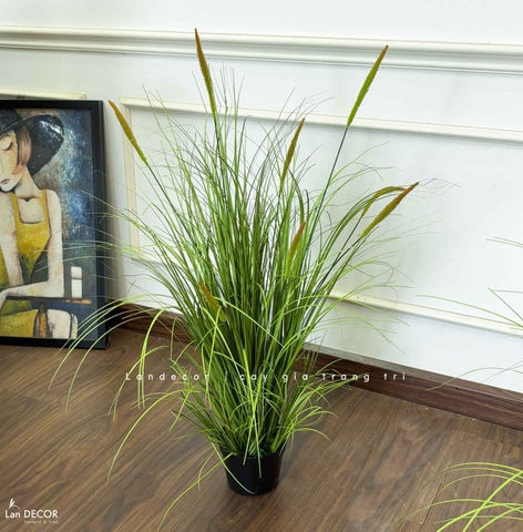 Cỏ Lau Giả - Bụi Cỏ Lau Giả Thiết Kế Trang Trí Căn Hộ (cao 110cm, tán 55cm)- CC1099