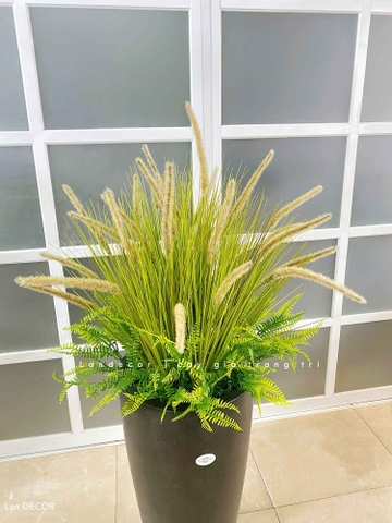 Lau Giả Decor - Chậu Lau Giả Thiết Kế Không Gian Sáng Tạo (145cm)- CC1257