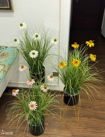 Hoa Cúc Mỹ Giả - Kệ Hoa Cúc Mỹ Trang Trí Nhà Đẹp, Thu Hút (cao 125-140cm, tán 50-60cm)- CC1110