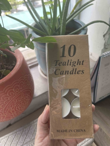 Nến sáp không mùi tea light (10 viên)- DC091