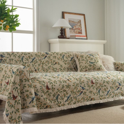 Gối tựa sofa họa tiết cổ điển, thiết kế phòng khách sang trọng - VGR593