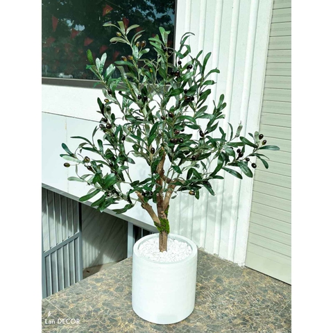 Olive Giả Decor- Cây Olive Giả Trang Trí Nội Thất (95cm)- CC1207