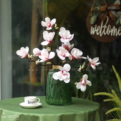 Bình hoa mộc lan trang trí nhà LanDecor (70cm) - BH1184