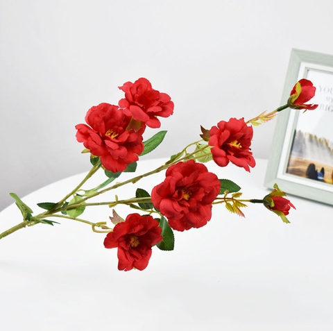Hoa giả- CÀNH HOA HỒNG LEO TRANG TRÍ LANDECOR - HC637