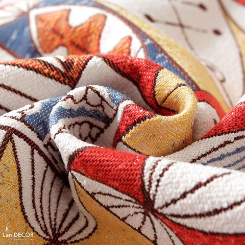 Khăn Trải Bàn Runner Họa Tiết Cá Phú Quý Phù Hợp Trưng Bày Phòng Ăn, Phòng Khách - Khăn Trải Bàn Lan Decor- TBR587