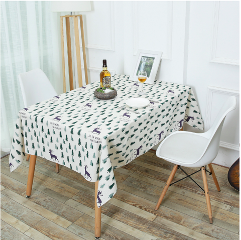 TB278 - Vải Canvas cây thông và tuần lộc