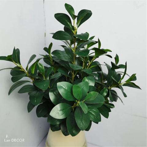 Cành Lá Giả, Cành Lá Chanh Decor Cây Cảnh Giả (70cm)- HC952