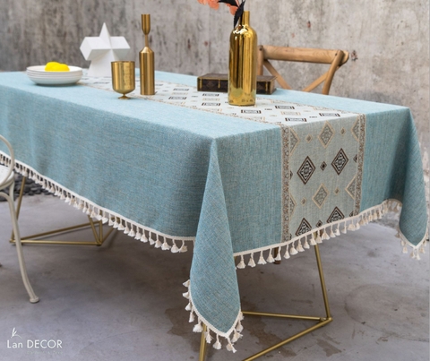 Khăn trải bàn phong cách Châu Âu - TB451 Khăn Trải Bàn Thiết Kế Thương Hiệu Lan Decor Khăn Trải Bàn Phong Cách Châu Âu - Tb451 Khăn Trải Bàn Thiết Kế Thương Hiệu Lan Decor